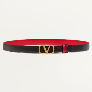 Valentino Reversible Vlogo Signature Belt 20mm in Red 2W2T0S12ZFR 0SM