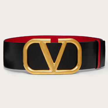 Valentino Reversible Vlogo Signature 70mm Belt in Red 3W2T0S10ZFR 0SM