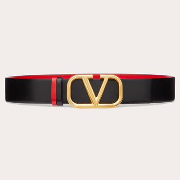 Valentino Reversible 40mm Vlogo Signature Belt in Red 5W2T0S11ZFR 0SM