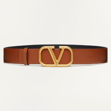 Valentino Vlogo Signature 40mm Belt 40mm in Brown 5Y2T0Q87ECU HG5