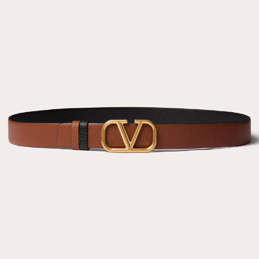 Valentino Vlogo Signature Reversible 30mm Belt in Brown 5Y2T0T47VBC 11J