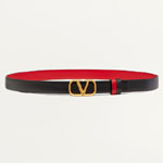 Valentino Reversible Vlogo Signature Belt 20mm in Red 2W2T0S12ZFR 0SM