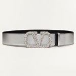 Valentino Reversible Vlogo Signature 40mm Belt in Silver 4W2T0S11DIF F76