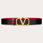 Valentino Reversible 40mm Vlogo Signature Belt in Red 5W2T0S11ZFR 0SM