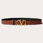 Valentino Vlogo Signature Reversible 30mm Belt in Brown 5Y2T0T47VBC 11J