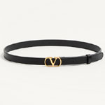 Valentino Vlogo Signature Belt 20mm in Black 6W2T0SM7IYR 0NO